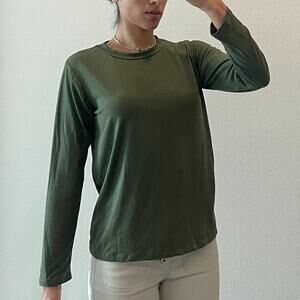 Green Long Sleeves Blouse